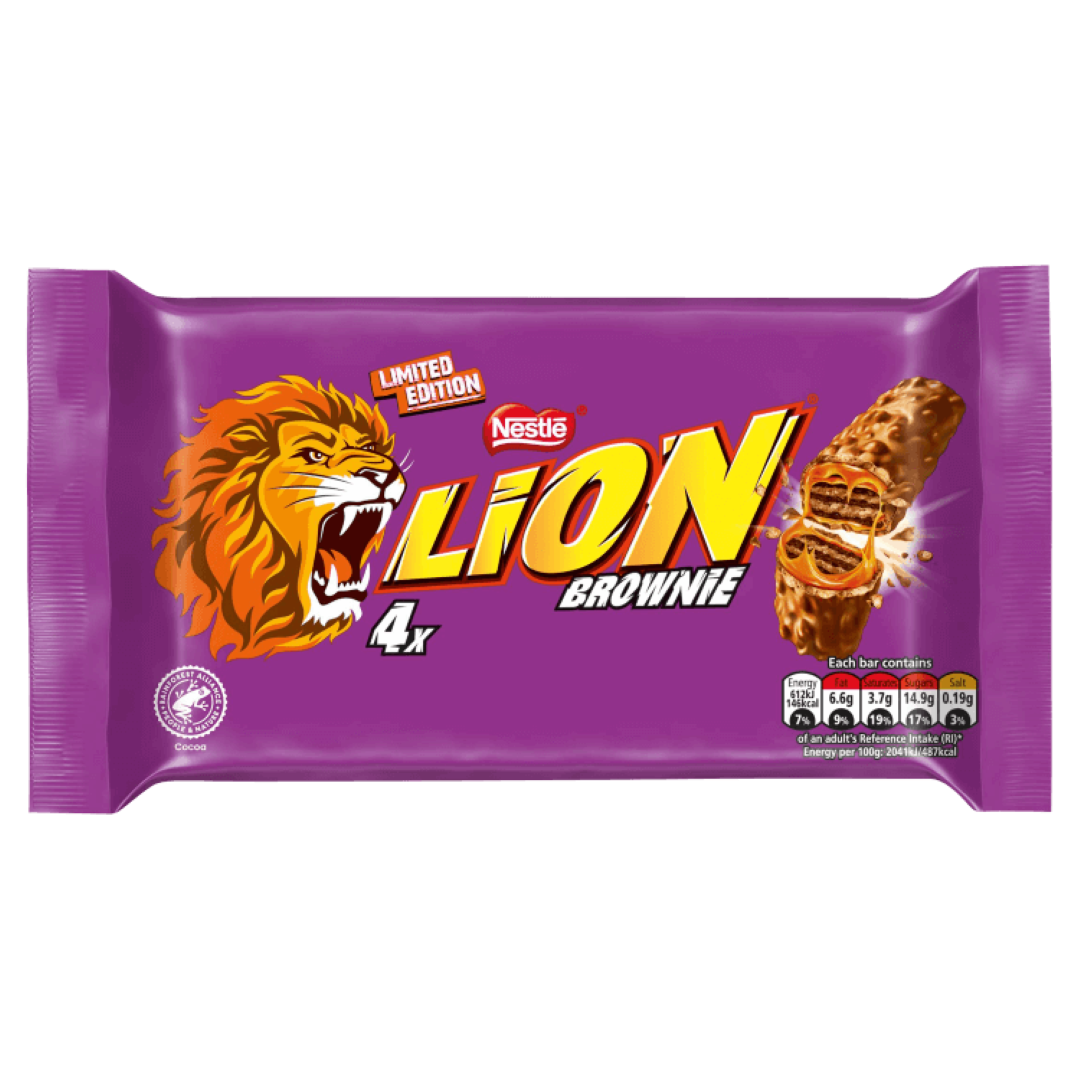 NESTLE LION BAR BROWNIE 4PACK 120G